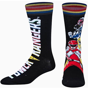 POWER RANGERS Men’s SPLIT Socks ODD SOX Brand - Novelty Socks for Less
