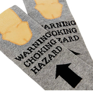 URBAN ECCENTRIC Brand Unisex BIG DICK Socks ‘WARNING CHOKING HAZARD’