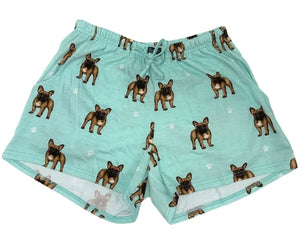 COMFIES LOUNGE PJ SHORTS Ladies FRENCH BULLDOG By E&S PETS - Novelty Socks And Slippers