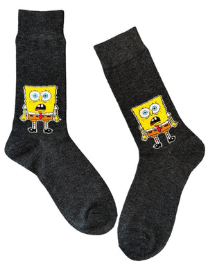 SPONGEBOB SQUAREPANTS Men’s Socks SCARED BOB