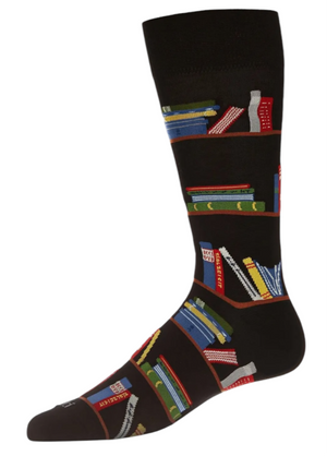 Memoi Brand Men’s BOOKS ON SHELVES Socks