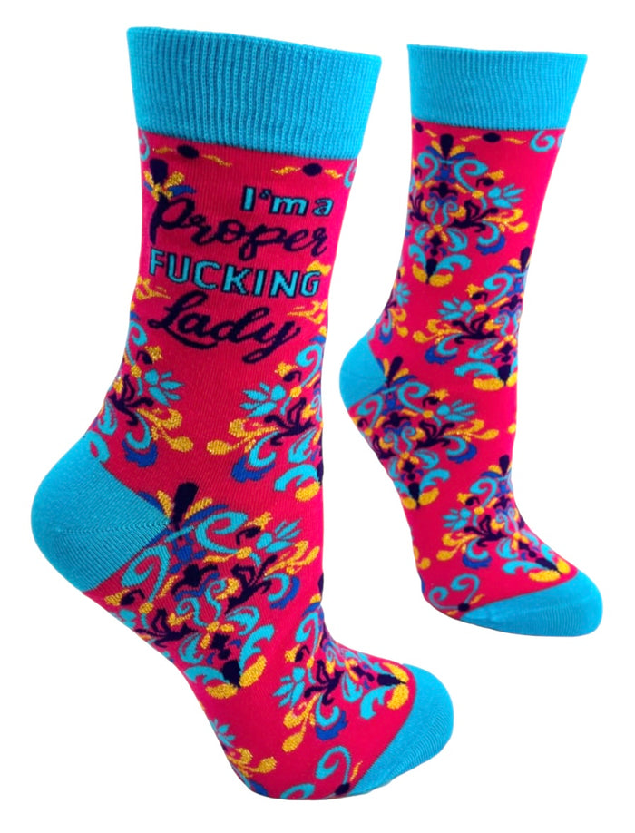 FABDAZ Brand Ladies I’M A PROPER FUCKING LADY Socks