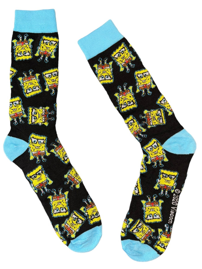 SPONGEBOB SQUAREPANTS Men’s Socks SPONGEBOB WEARING EYEGLASSES