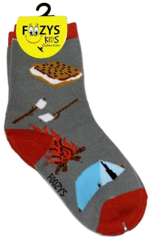 FOOZYS Brand Kids SMORES Socks - Novelty Socks And Slippers