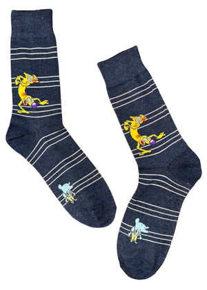 NICKELODEON CATDOG Men's Socks Winslow T Oddfellow (CHOOSE COLOR)