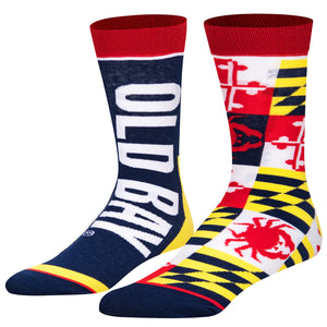 OLD BAY SEASONING Men’s Split Crew Socks ODD SOX Brand - Novelty Socks And Slippers