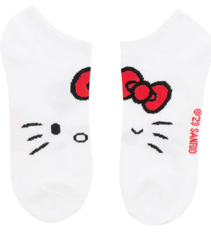 SANRIO HELLO KITTY Ladies 5 Pair Of No Show Socks