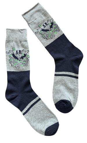 MONOPOLY Men’s UNCLE PENNYBAGS THROWING CASH Socks - Novelty Socks And Slippers