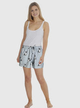 COMFIES LOUNGE PJ SHORTS Ladies BOSTON TERRIER Dog By E&S PETS - Novelty Socks And Slippers