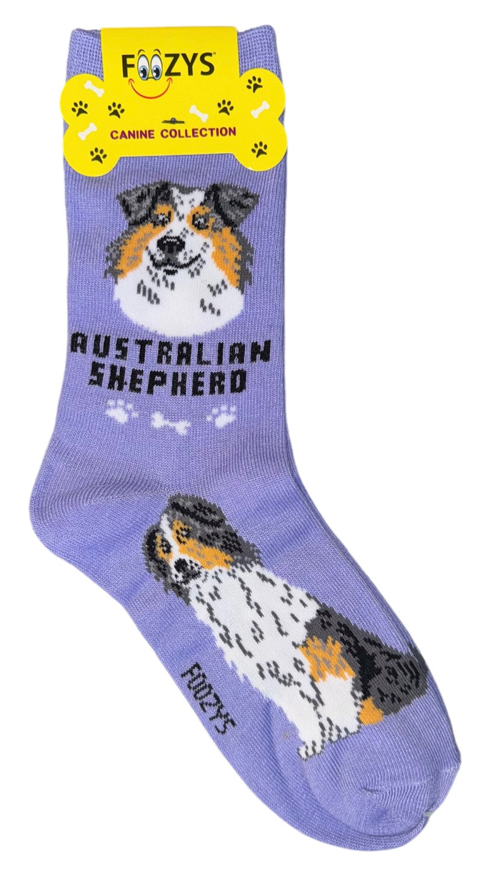 FOOZYS Brand Ladies AUSTRALIAN SHEPHERD Socks