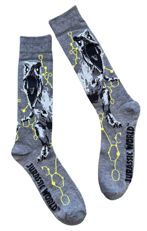 JURASSIC PARK/WORLD Men’s Socks WITH T-REX - Novelty Socks And Slippers
