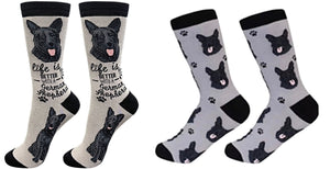 BLACK GERMAN SHEPHERD Dog Unisex Socks By E&S Pets CHOOSE SOCK DADDY, LIFE IS BETTER - Novelty Socks for Less
