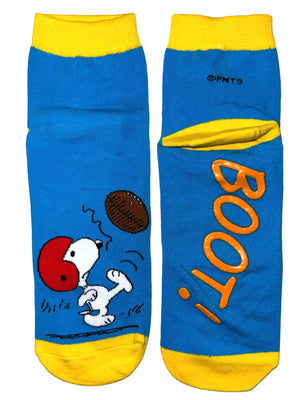 PEANUTS Ladies Gripper Bottom Ankle Socks (CHOOSE PATTERN) - Novelty Socks And Slippers