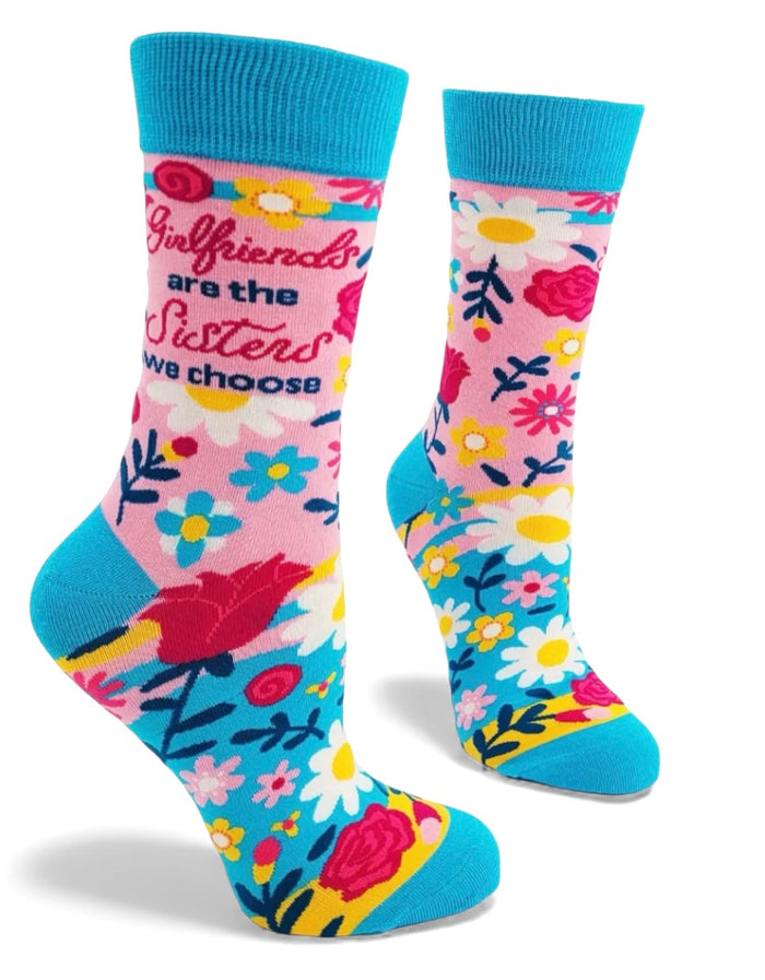 GIRLFRIENDS ARE THE SISTERS WE CHOOSE Ladies Socks FABDAZ Brand