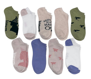 WICKED The Movie Ladies 9 Pair Of Low Show Socks ‘DON’T HIDE YOUR MAGIC’ - Novelty Socks And Slippers