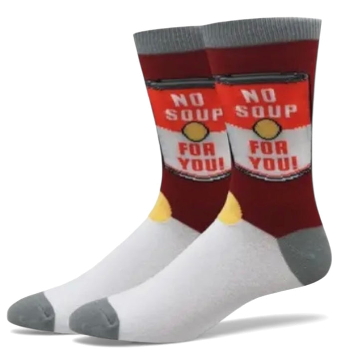 NO SOUP FOR YOU Men’s Socks Sock Harbor Brand