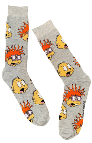 RUGRATS Men’s Socks CHUCKIE & TOMMY PICKLES (CHOOSE COLOR)