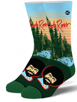 BOB ROSS Men’s Socks ODD SOX Brand ‘BOB ROSS SUNSET’ - Novelty Socks And Slippers