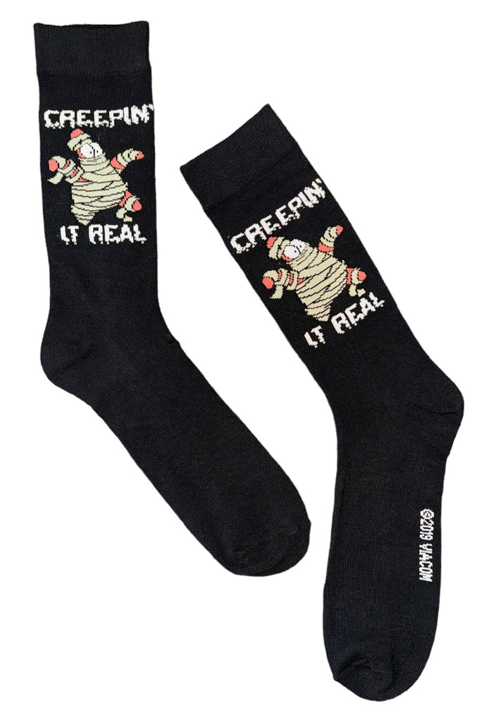 SPONGEBOB SQUAREPANTS Men’s PATRICK HALLOWEEN 'CREEPIN' IT REAL' Socks