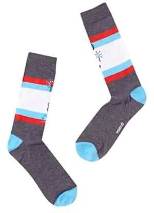 SONIC THE HEDGEHOG Men’s PATRIOTIC Socks - Novelty Socks And Slippers