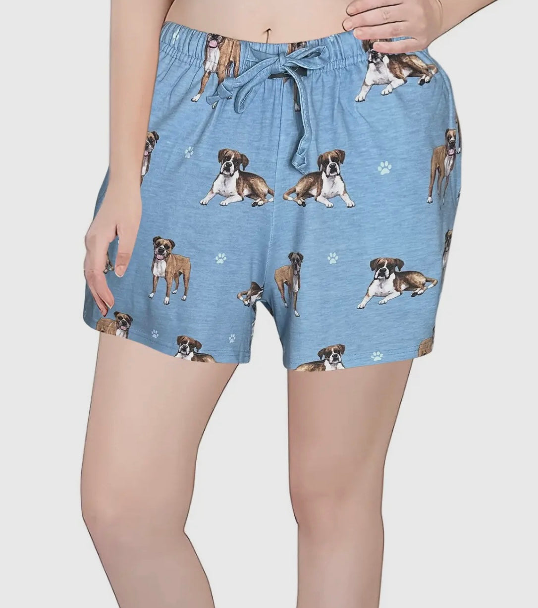 COMFIES LOUNGE PJ SHORTS Ladies BOXER Dog By E&S PETS