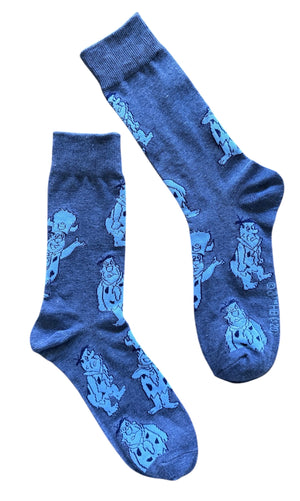 THE FLINTSTONES Mens FRED GRAND POOBAH SOCKS - Novelty Socks And Slippers