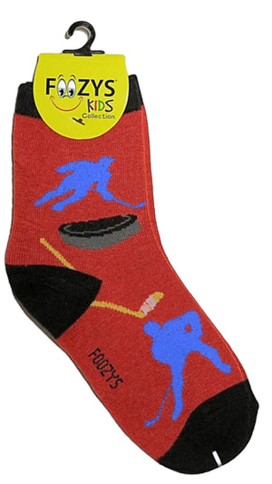 FOOZYS Brand Kids HOCKEY Socks Ages 5-10 - Novelty Socks And Slippers