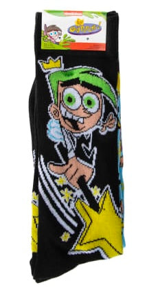 THE FAIRLY ODDPARENTS Men’s 2 Pair Of Socks TIMMY TURNER & WANDA