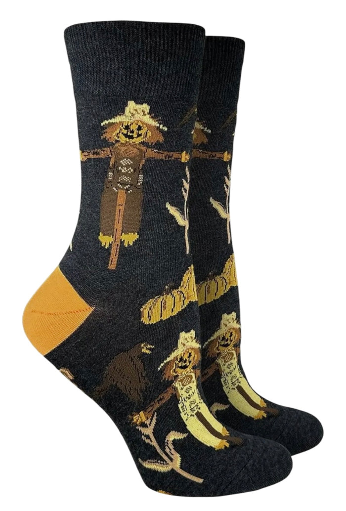 GOOD LUCK SOCK Brand Ladies AUTUMN SCARECROW Socks