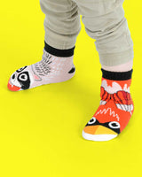 RACCOON & CARDINAL Unisex Mismatched Toddler Gripper Bottom Socks PALS SOCKS Brand - Novelty Socks And Slippers