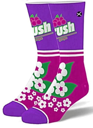 GRAPE CRUSH SODA Men’s Socks ODD SOX Brand - Novelty Socks for Less
