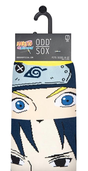 NARUTO Men’s FACES MASH UP Socks ODD SOX Brand - Novelty Socks for Less