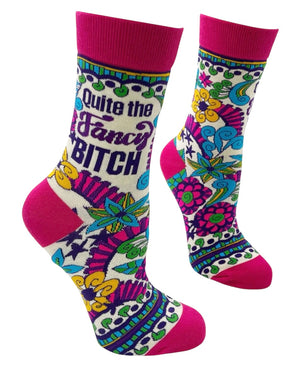 QUITE THE FANCY BITCH Ladies Socks Fabdaz Brand - Novelty Socks And Slippers