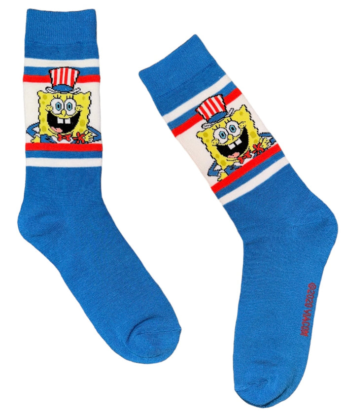 SPONGEBOB SQUAREPANTS Men’s PATRIOTIC BOB Socks