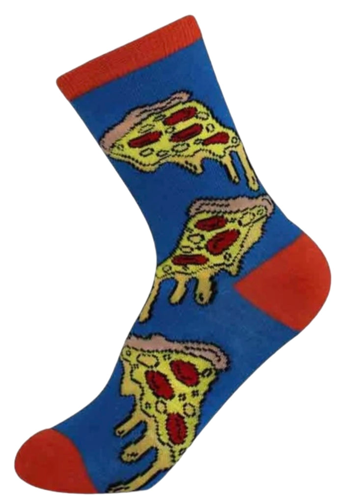 FOOZYS Brand Unisex Kids PEPPERONI PIZZA Socks Ages 5-10