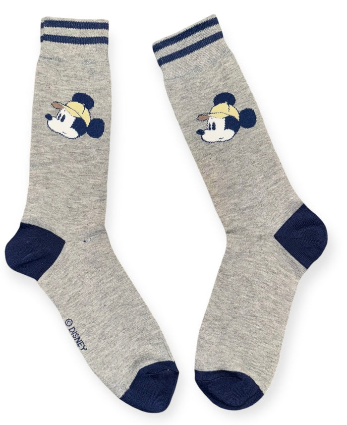 DISNEY Men’s MICKEY MOUSE Socks MICKEY MOUSE WITH BASEBALL CAP