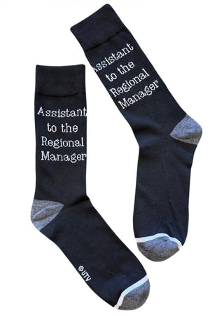 THE OFFICE TV SHOW Men’s Socks ASSISTANT TO THE REGIONAL MANAGER - Novelty Socks And Slippers