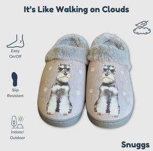 SNUGGS Memory Foam SCHNAUZER Dog Non Slip Slippers By E&S Pets (Choose Size)