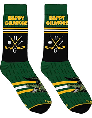 HAPPY GILMORE Movie Unisex Socks With ALLIGATOR & HOCKEY STICKS COOL SOCKS Brand - Novelty Socks for Less