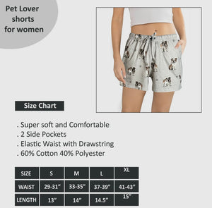 COMFIES LOUNGE PJ SHORTS Ladies BULLDOG By E&S PETS - Novelty Socks And Slippers