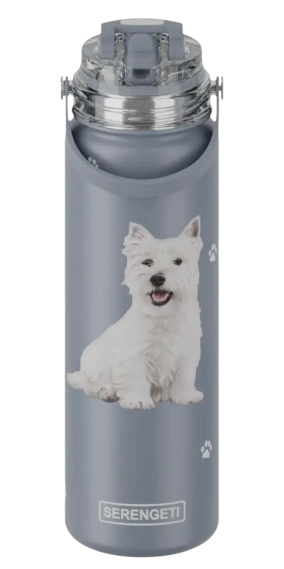 WESTIE Dog Stainless Steel 24 oz. Water Bottle By E&S Pets