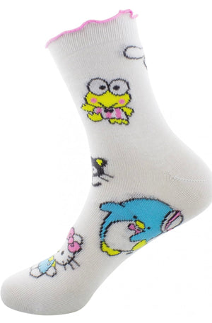 SANRIO HELLO KITTY Ladies 2 Pair Of Socks POMPOMPURIN, CHOCOCAT, KEROPPI