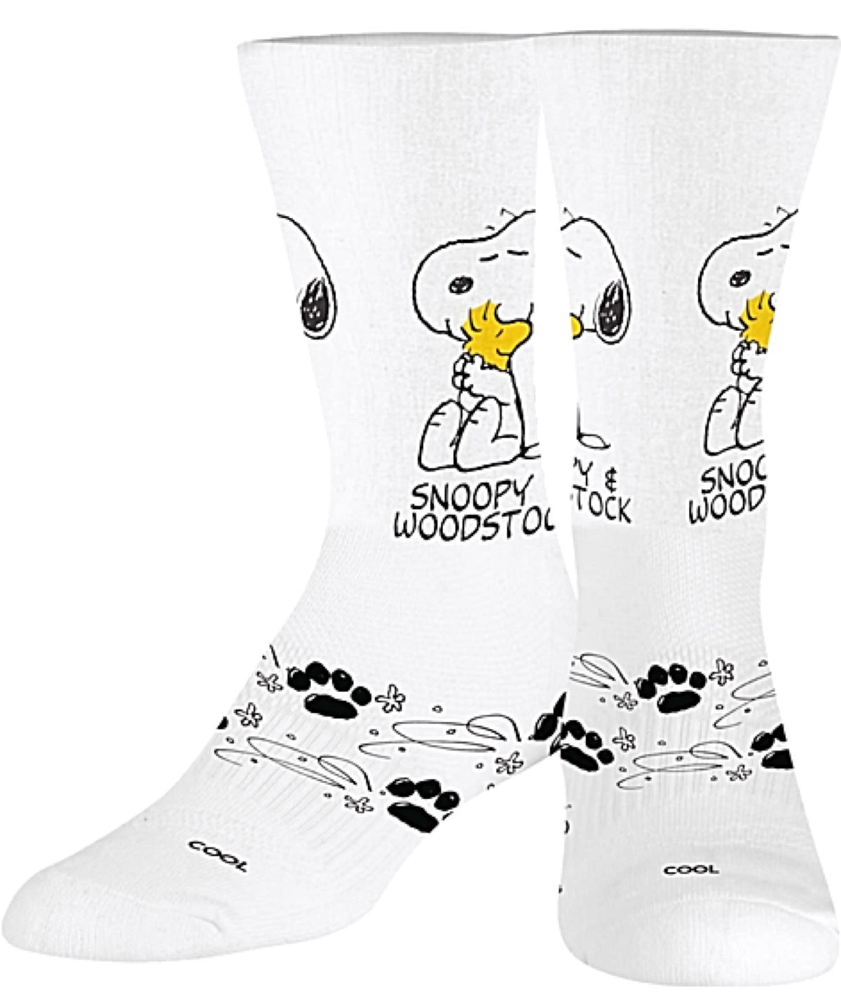 PEANUTS Unisex SNOOPY & WOODSTOCK Socks (CHOOSE SIZE) COOL SOCKS Brand - Novelty Socks for Less