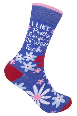 FUNATIC Brand Unisex I LIKE PRETTY THINGS & THE WORD FUCK Socks