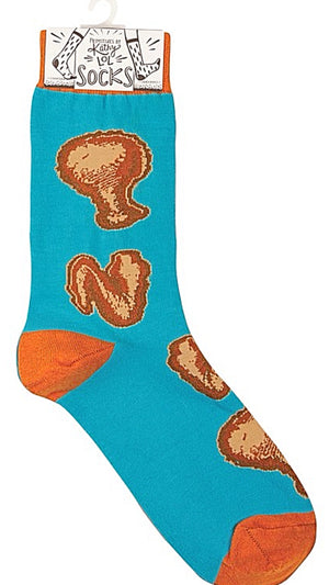 PRIMITIVES BY KATHY Unisex CHICKEN & WAFFLES Socks - Novelty Socks And Slippers