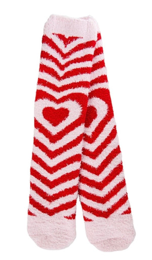 HEART PANORAMA Ladies Valentines Day Soft Cozy Socks WORLD’S SOFTEST SOCKS Brand - Novelty Socks And Slippers