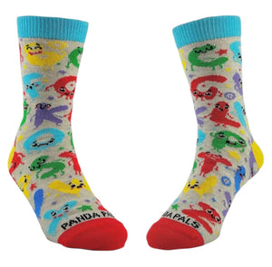 ALPHABET Colorful Letters Unisex Kids Socks Age 3-5 SOCK PANDA Brand - Novelty Socks And Slippers