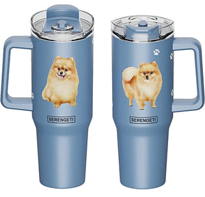POMERANIAN DOG SERENGETI 40 Oz. Stainless Steel Ultimate Hot & Cold Tumbler - Novelty Socks for Less