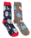 RICK & MORTY Men’s 2 Pair Of PATRIOTIC SOCKS - Novelty Socks And Slippers