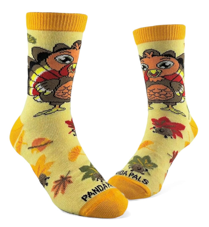 THANKSGIVING BIG TURKEY Unisex Kids Socks (Choose Size) Sock Panda Brand